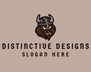 Angry Barbarian Warrior  logo design