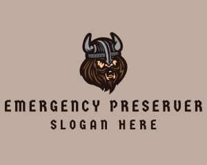 Angry Barbarian Warrior  logo design