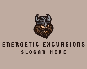 Angry Barbarian Warrior  logo design