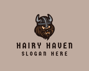 Angry Barbarian Warrior  logo design