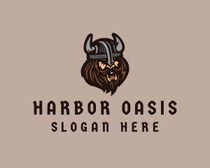 Angry Barbarian Warrior  logo design