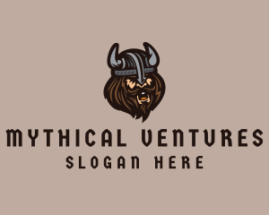 Angry Barbarian Warrior  logo design