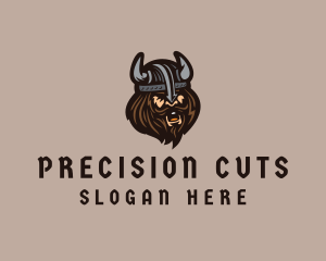 Angry Barbarian Warrior  logo design