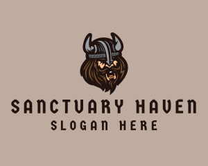 Angry Barbarian Warrior  logo design