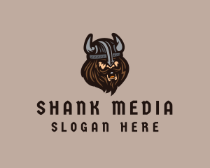 Angry Barbarian Warrior  logo design