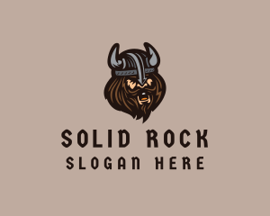 Angry Barbarian Warrior  logo design