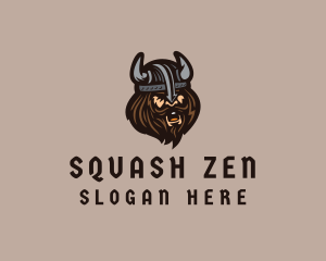 Angry Barbarian Warrior  logo design