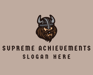 Angry Barbarian Warrior  logo design