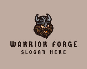 Angry Barbarian Warrior  logo