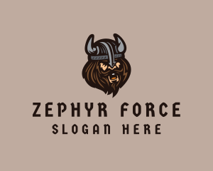 Angry Barbarian Warrior  logo design