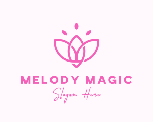 Pink Lotus Flower Logo