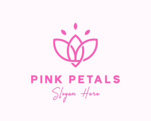Pink Lotus Flower logo