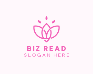 Pink Lotus Flower logo design