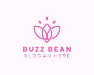 Pink Lotus Flower logo design