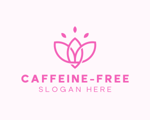 Pink Lotus Flower logo design