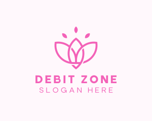 Pink Lotus Flower logo design