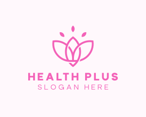 Pink Lotus Flower logo design