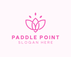 Pink Lotus Flower logo design