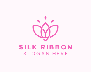 Pink Lotus Flower logo design