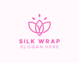 Pink Lotus Flower logo design