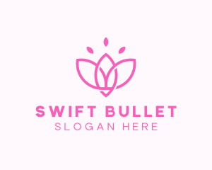 Pink Lotus Flower logo design