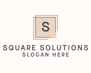 Framing Business Square Letter logo design