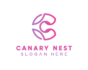 Modern Feminine C logo design