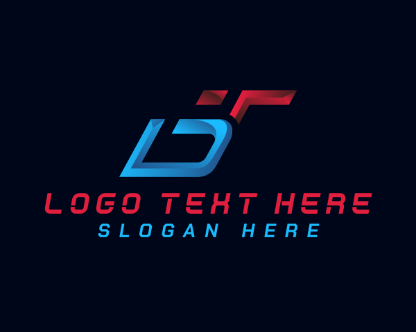 Letter Dt logo example 2