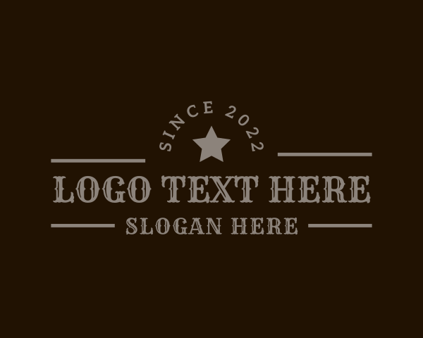 Rustic logo example 1