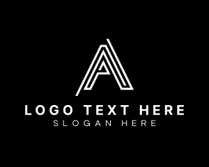 Trade - Professional Maze Business Letter A logo design
