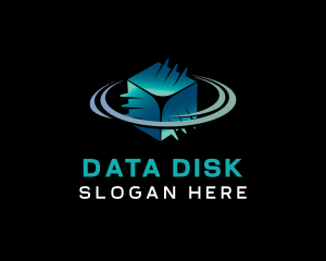 Cube Data Storage logo design