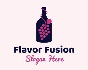 Grape Wine Liquor logo design