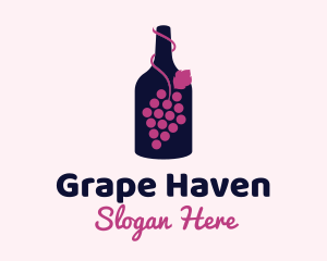 Grape Wine Liquor logo design