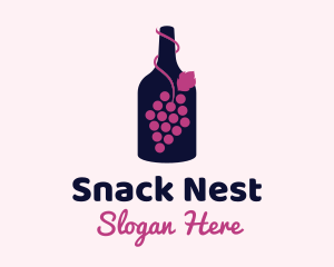 Grape Wine Liquor logo design