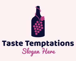 Grape Wine Liquor logo design