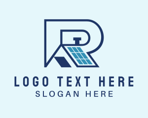 Solar Roof Letter R logo