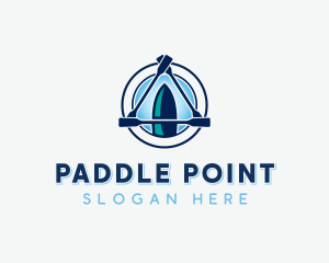 Kayak Paddle Fitness logo design