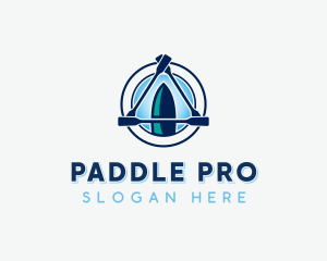 Kayak Paddle Fitness logo design