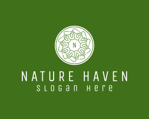 Natural Leaf Landscaping  logo design