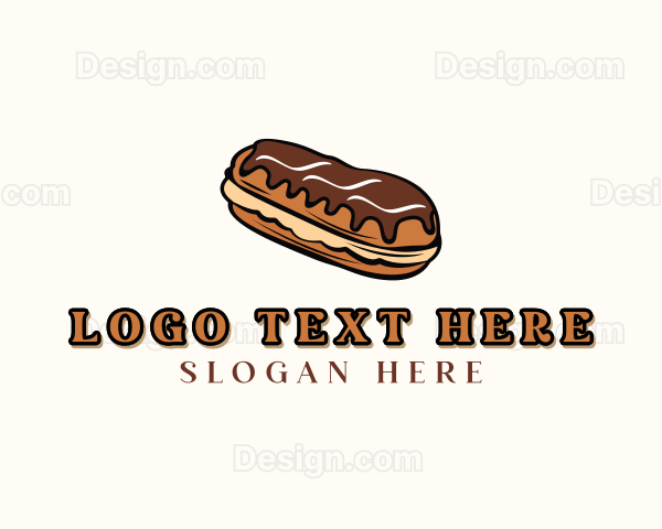 Chocolate Donut Dessert Logo