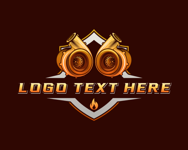 Turbocharger logo example 4