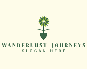 Flower Plant Shovel logo