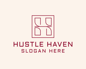 Outline Letter H Business logo design