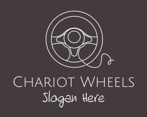 Automotive Steering Wheel logo design