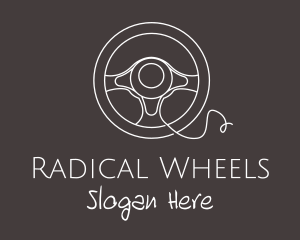 Automotive Steering Wheel logo design