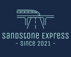 Railway Metro Train logo design