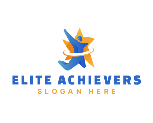 Human Star Achievement Success logo design