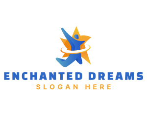 Human Star Achievement Success logo design