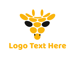 Abstract Giraffe Circle logo
