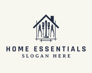 Home Builder Construction Tools logo design